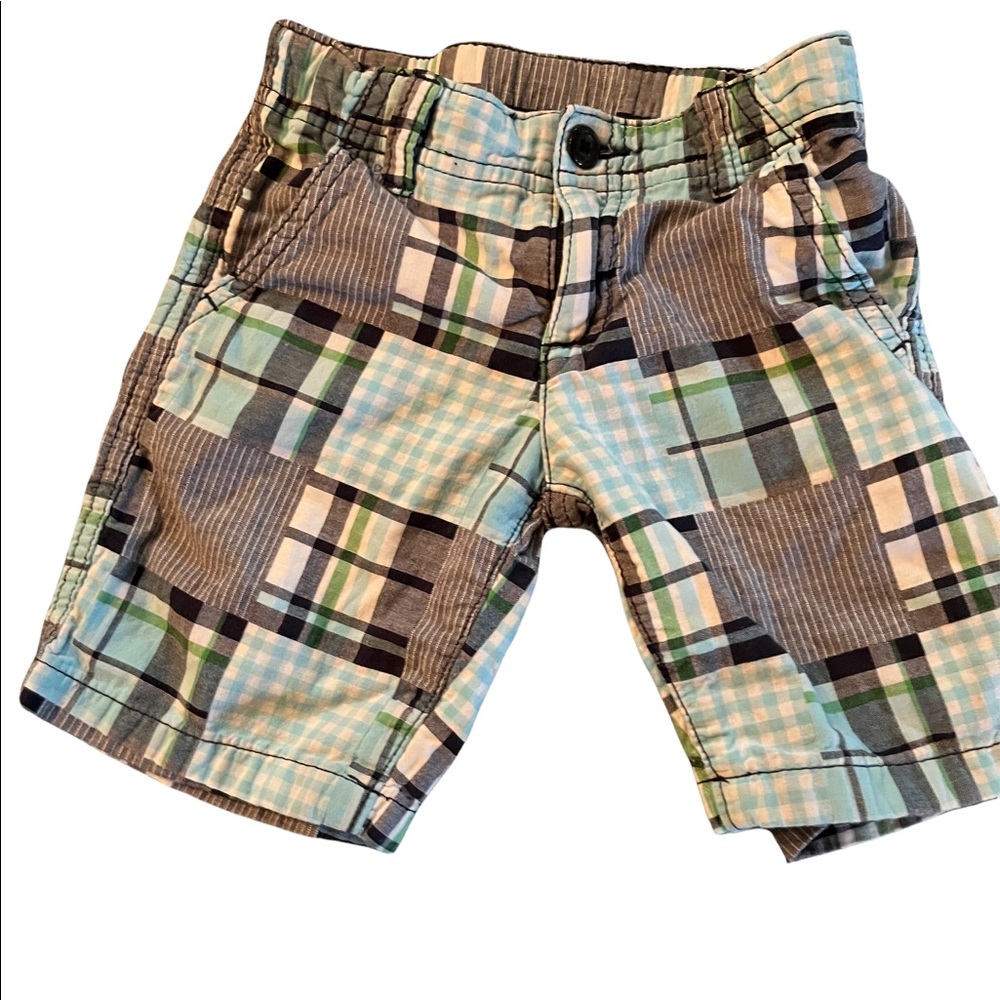 3t boys crazy 8 plaid shorts